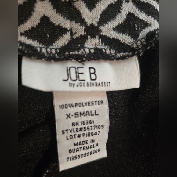 Joe B Black and White Patterned Skater Mini Skirt - Picture 4 of 4